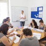 ドイツ語学校のクラスルーム風景